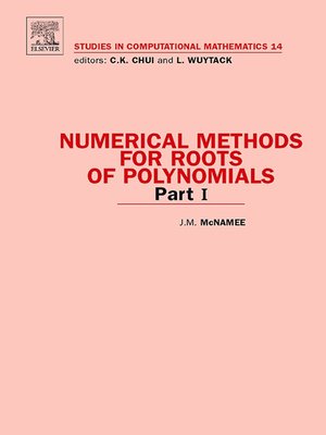 cover image of Numerical Methods for Roots of Polynomials--Part I